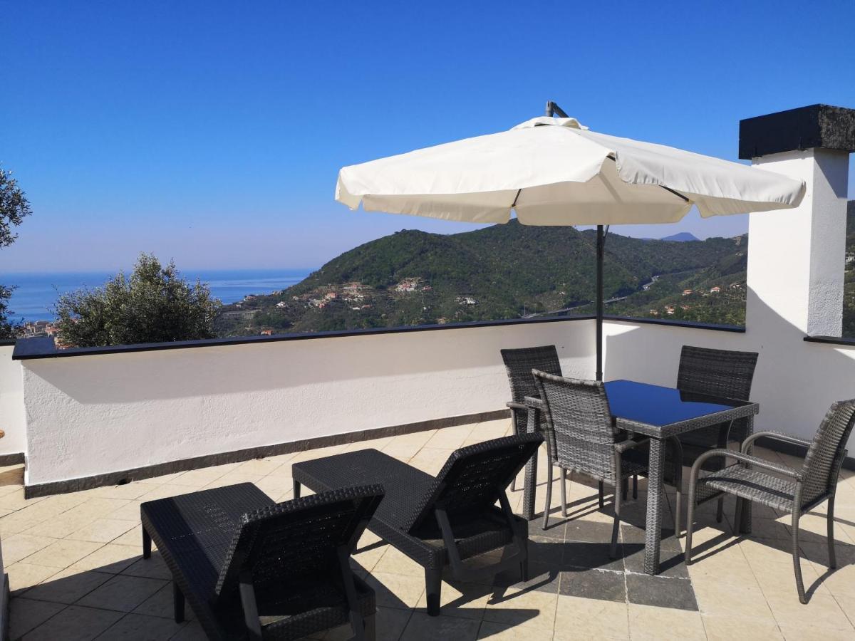 La Vivagna - Casa Vista Mare Tra Gli Ulivi Villa Leivi Buitenkant foto