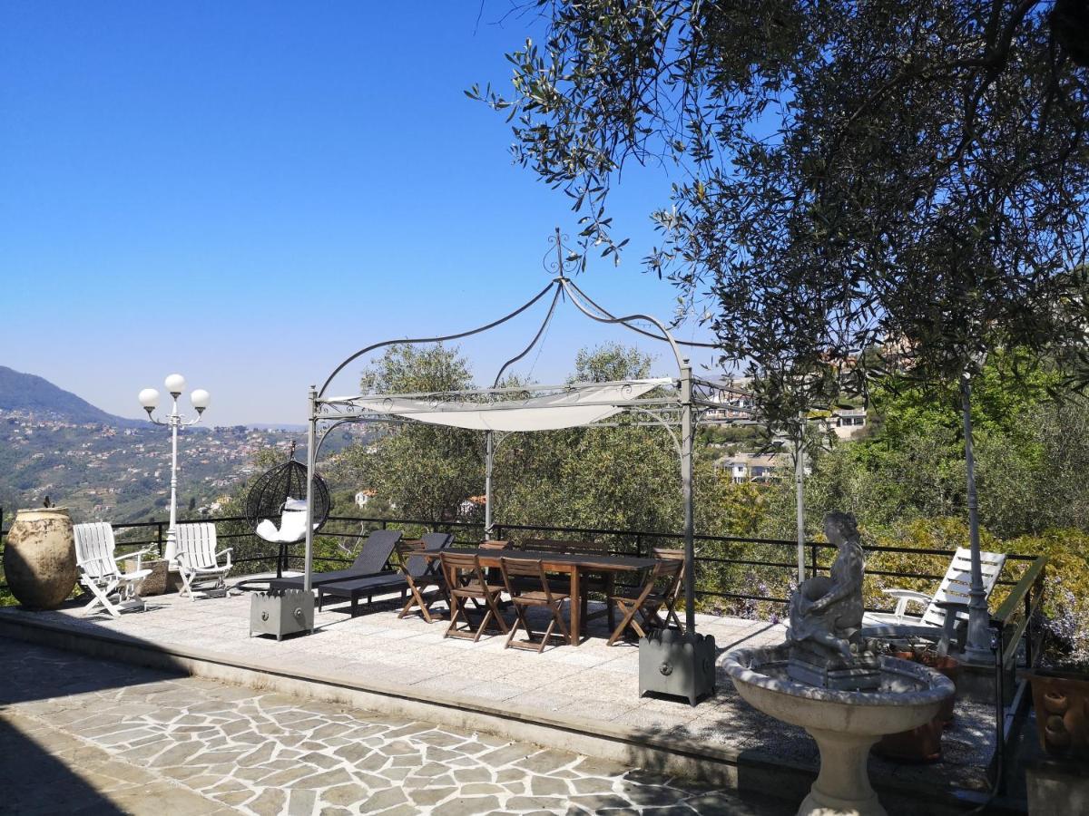 La Vivagna - Casa Vista Mare Tra Gli Ulivi Villa Leivi Buitenkant foto