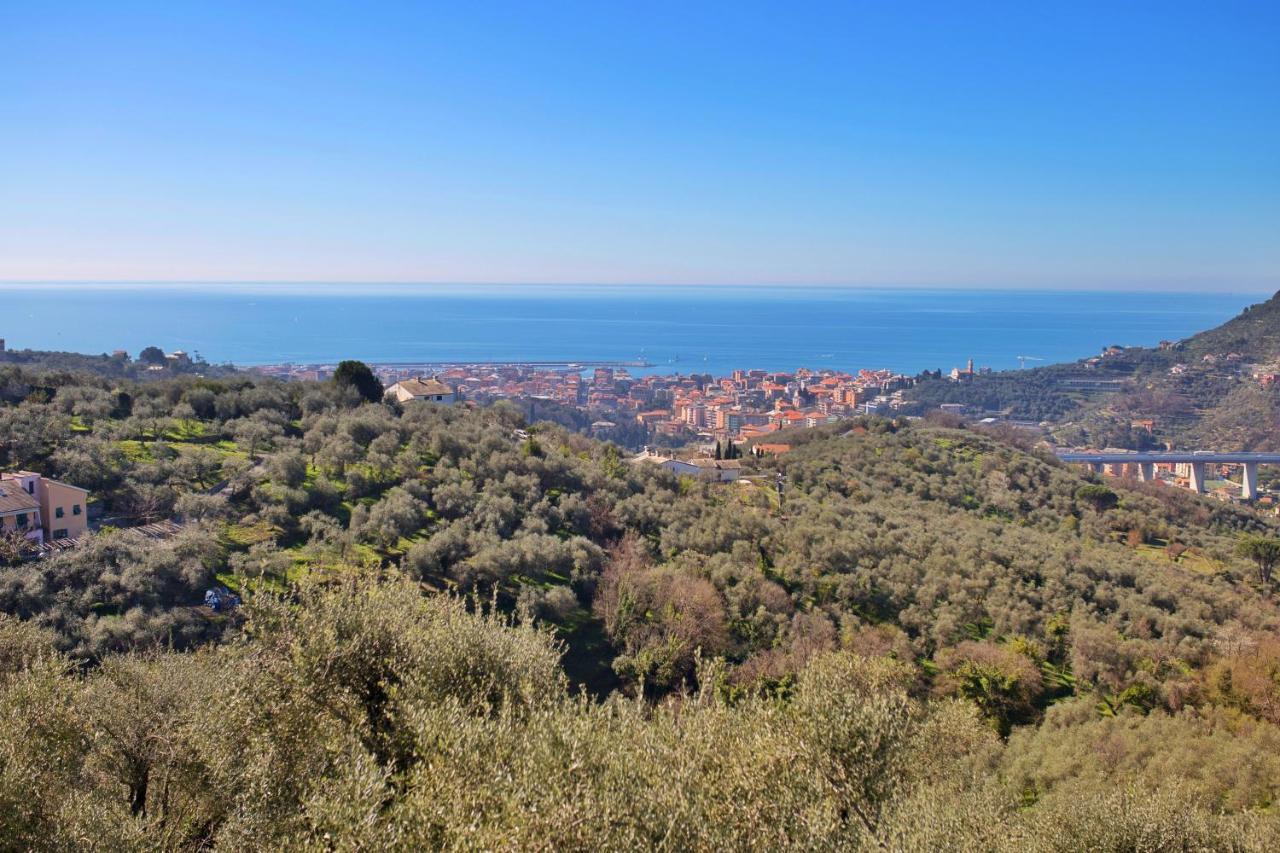 La Vivagna - Casa Vista Mare Tra Gli Ulivi Villa Leivi Buitenkant foto