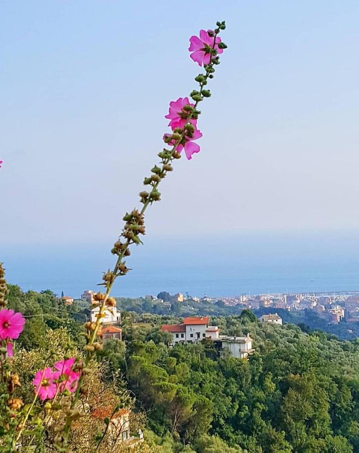 La Vivagna - Casa Vista Mare Tra Gli Ulivi Villa Leivi Buitenkant foto