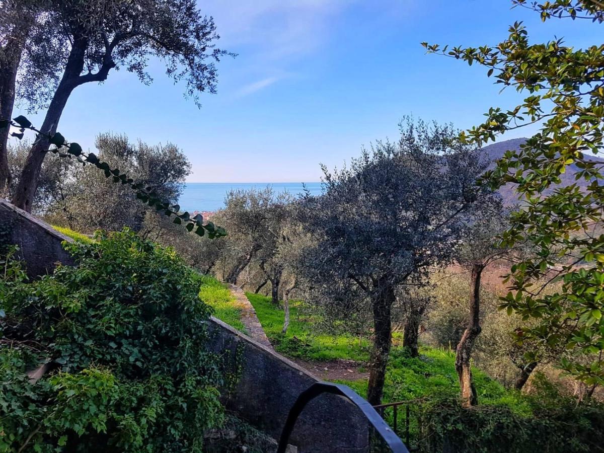 La Vivagna - Casa Vista Mare Tra Gli Ulivi Villa Leivi Buitenkant foto