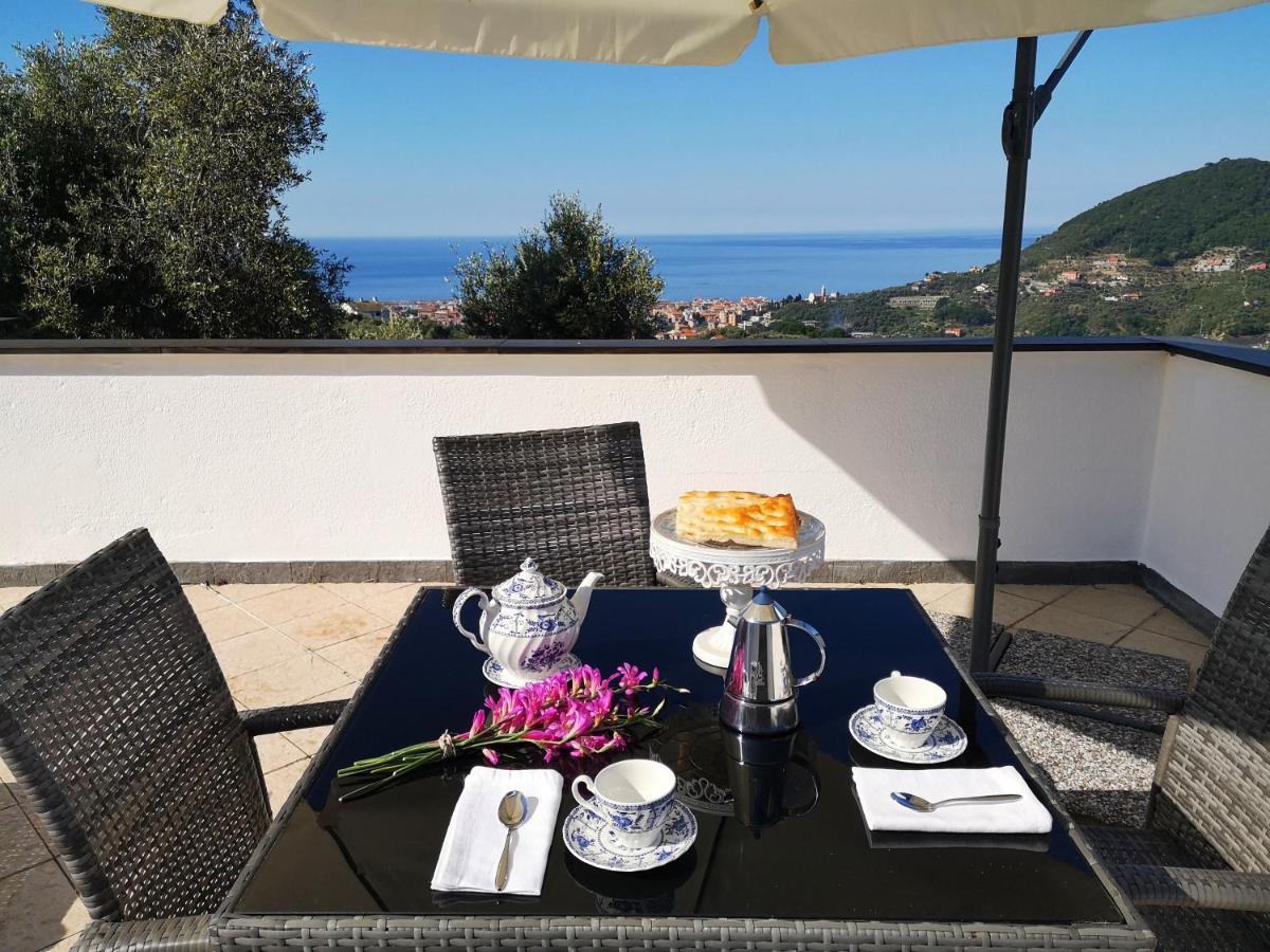 La Vivagna - Casa Vista Mare Tra Gli Ulivi Villa Leivi Buitenkant foto