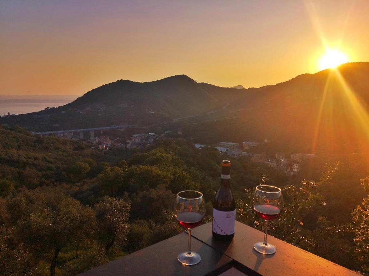 La Vivagna - Casa Vista Mare Tra Gli Ulivi Villa Leivi Buitenkant foto