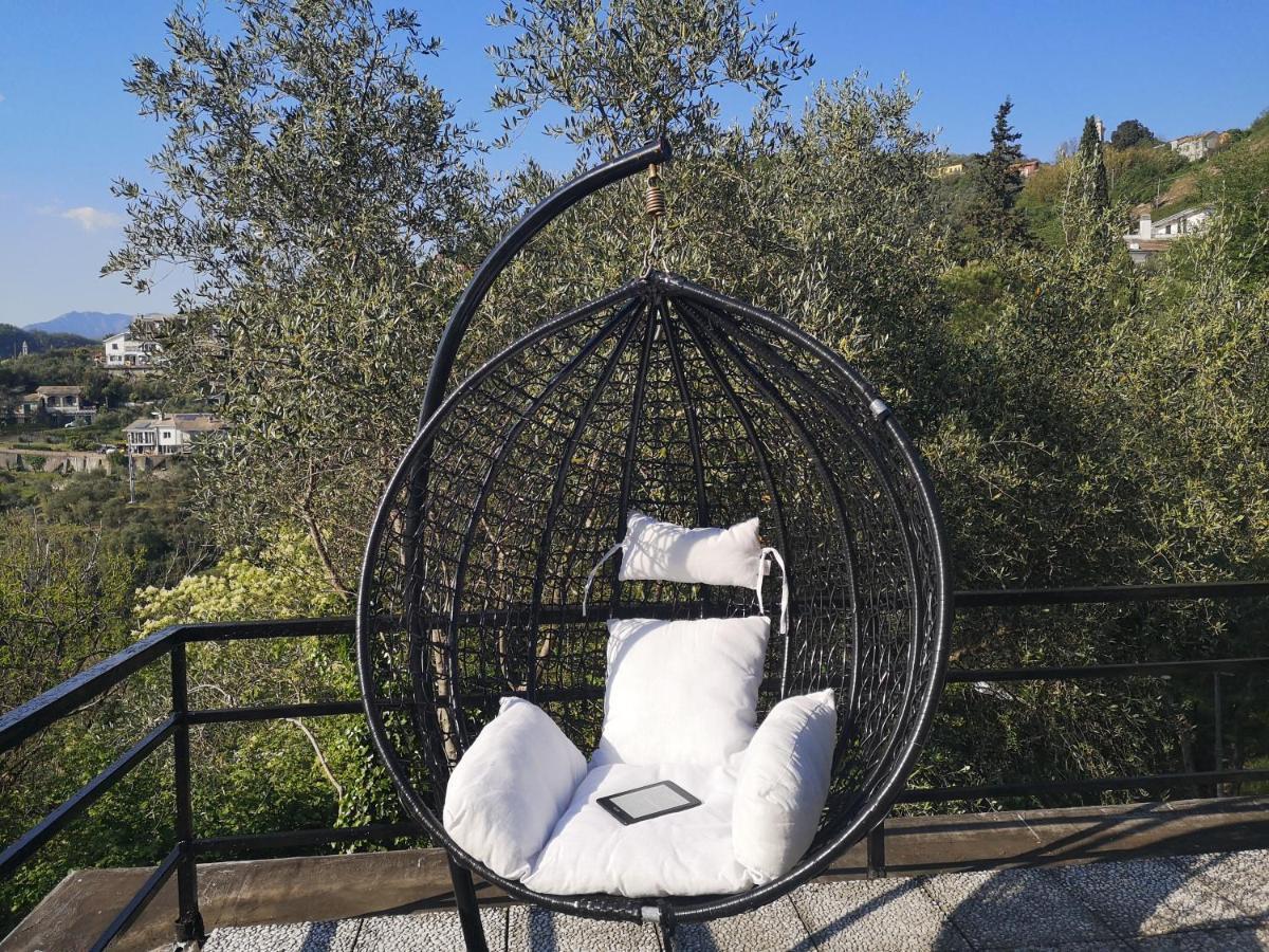 La Vivagna - Casa Vista Mare Tra Gli Ulivi Villa Leivi Buitenkant foto
